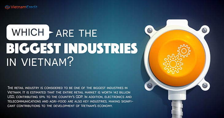 Which are the biggest industries in Vietnam?